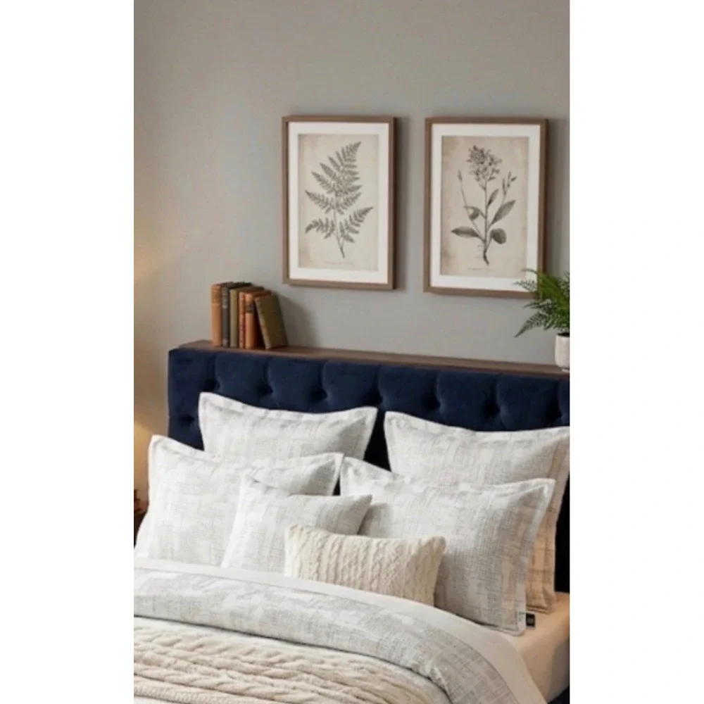 Luxury Windsor King Duvet Cover‎ Silver White NWT Textured 3pc Set 2 King Shams